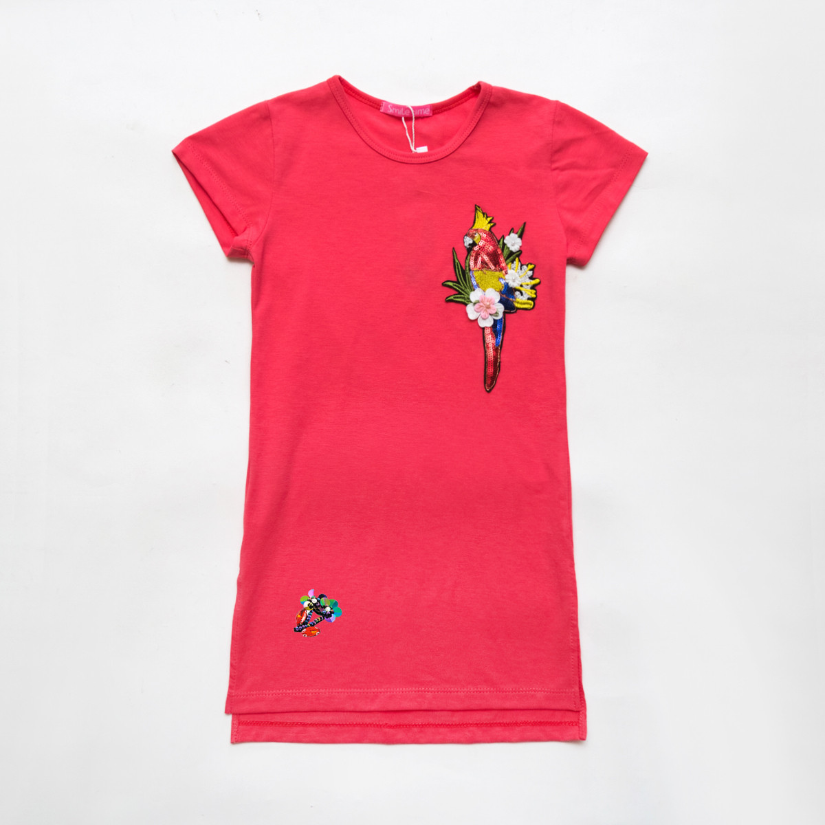 Сукня летня, трикотажна, для дівчинки SmileTime Summer, коралл