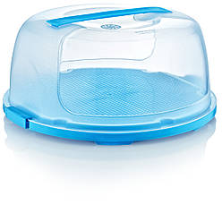 Тортівниця кругла з кришкою SA-200 (33*12 см), Irak plastik, Туреччина