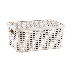 Кошик Ротанг із кришкою No 1/10 л. SP-295 Irak plastik, Туреччина, SP-295