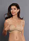 Бюстгальтер для годування з щільною чашкою, без кісточки бежевий 5086, фото 3