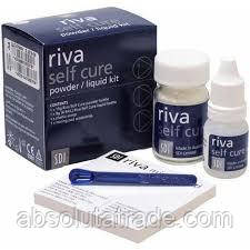 RIVA SC (Self Cure) (Рива Селф Кюр) порошок 15 г + денність 6,9 мл. - склоіономірний реставраційний матеріал