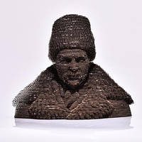 Скульптурний 3D-пазл із картону Тарас Шевченко PZ52