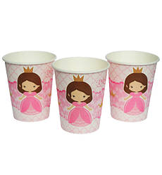 Одноразові стаканчики "Принцеса", 10 шт., 250 мл