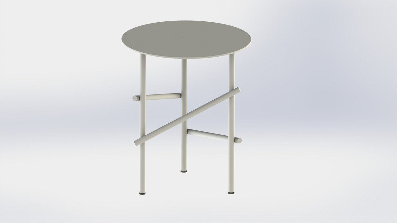 Столик кавовий 3P White