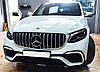 Решітка радіатора Mercedes GLC X253 / Coupe C253 (15-19) стиль AMG GT, фото 6