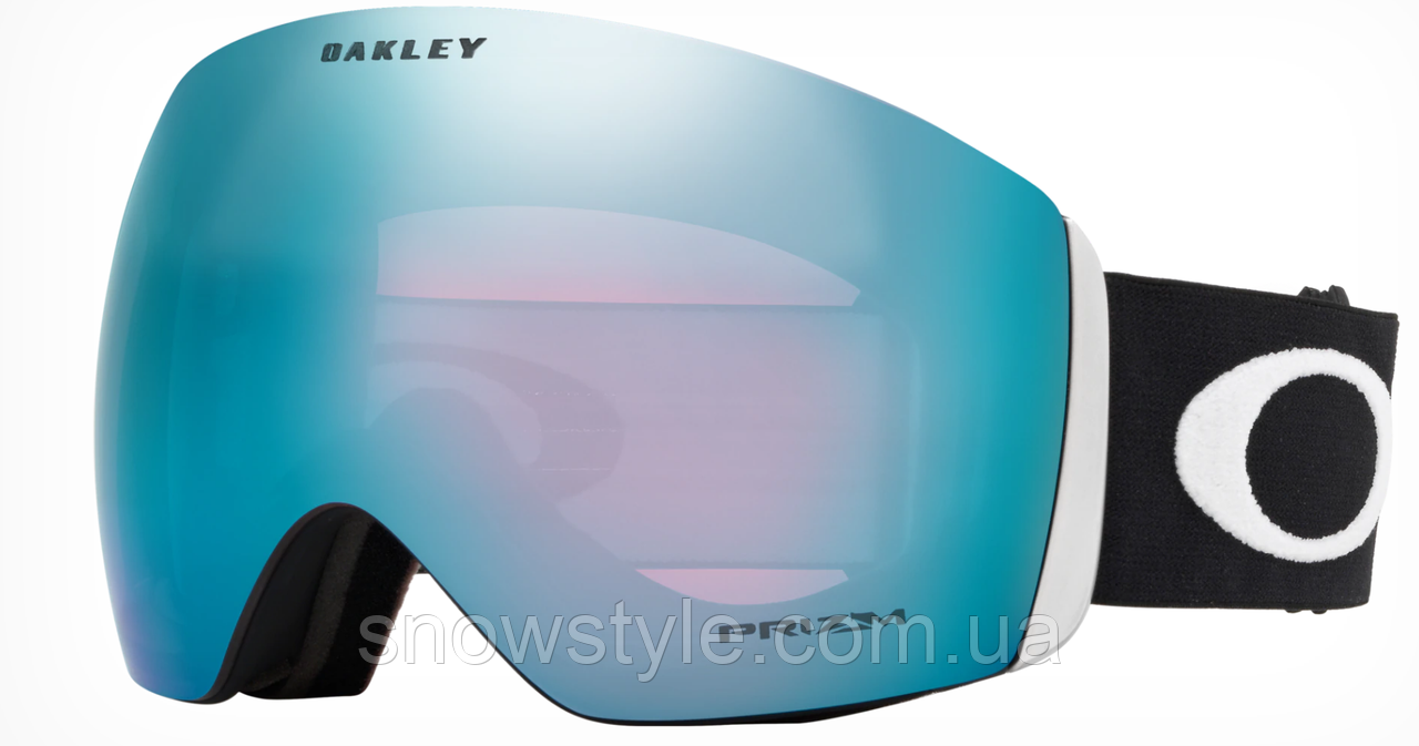 Гірськолижна маска Oakley Flight Deck Matte Black Лінза Prizm Sapphire Iridium