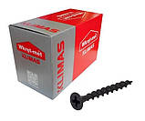 Шуруп саморіз 4,8х100мм Wkret-Met Klimas KSGD гострий для гіпсокартону для дерева фосфатний чорний паковання 200 штук, фото 7