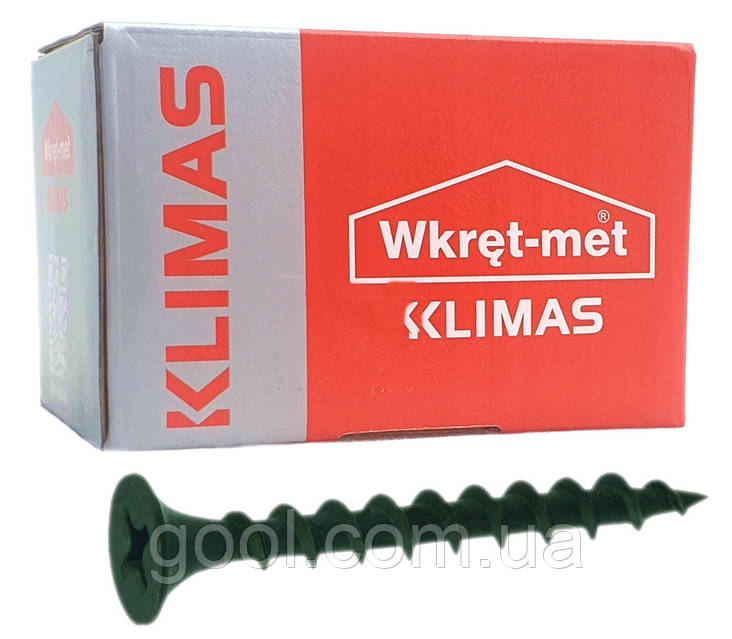 Шуруп саморез 3,5х35мм Wkret-met Klimas KSGD острый для