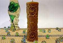 Форма для свічок - Узорна - троянди і сердечка