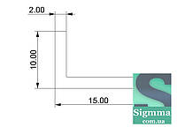 Уголок алюминиевый 15х10х2 без покрытия