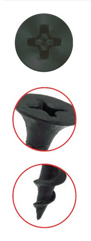 саморез шуруп по дереву черный ksgd