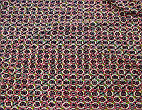 Плательная ткань с эластаном разноцветная в кружочек Y 30