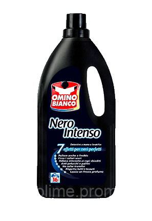 Гель для прання Чорної білизни Omino Bianco Nero 16 прань 1000 мл, фото 2