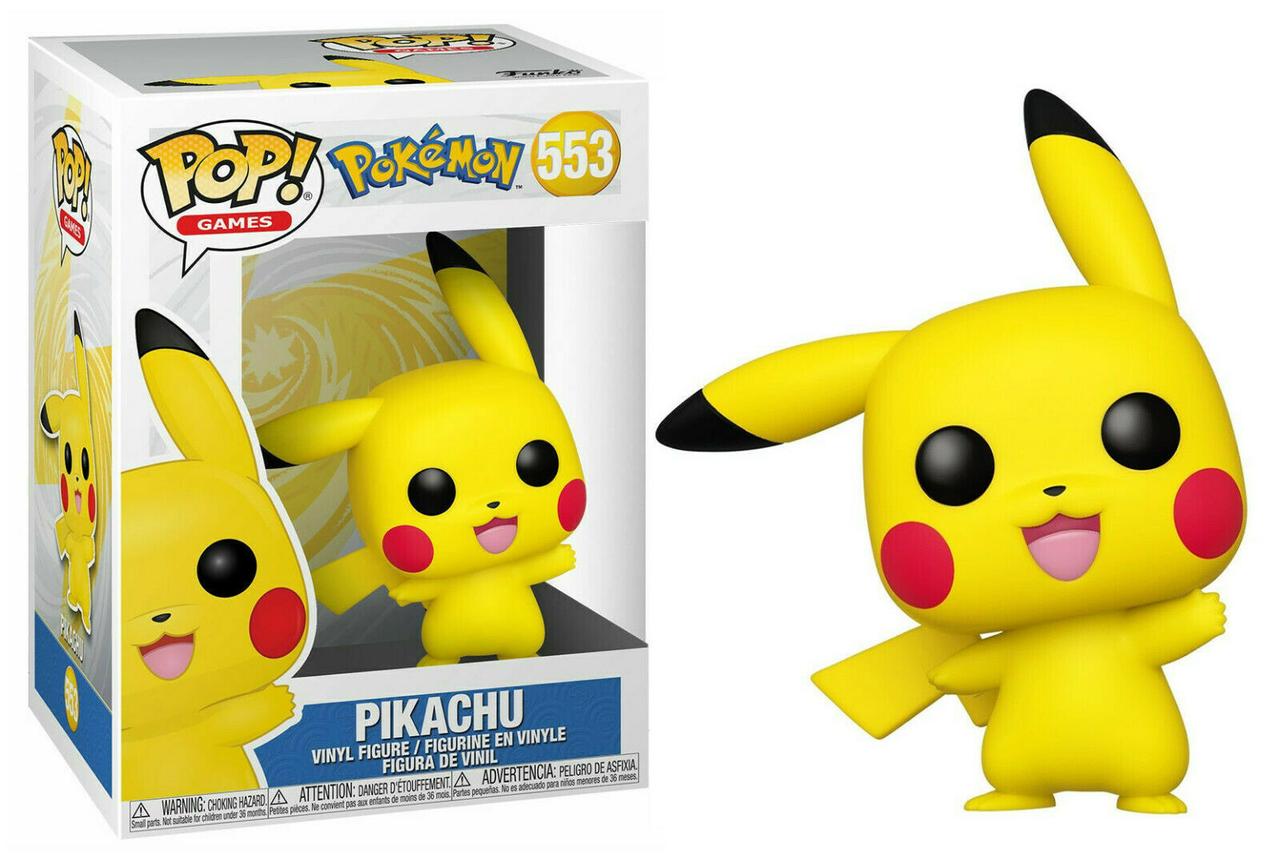 Фігурка Funko Pop Фанко Поп Покемон Пікачу Pokemon Pikachu Waving 10 см P W 553