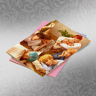 Скетчбук А5 кремові листи BTS 30 аркушів 003