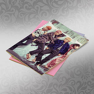 Скетчбук А5 кремові листи BTS 30 аркушів 005