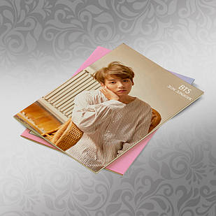 Скетчбук А5 кремові листи BTS 30 аркушів 006