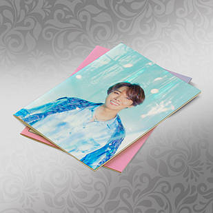 Скетчбук А5 кремові листи BTS 30 аркушів 007