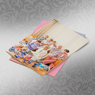 Скетчбук А5 кремові листи BTS 30 аркушів 018