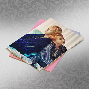 Скетчбук А5 кремові листи BTS 30 аркушів 023