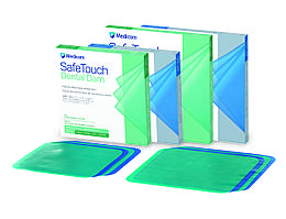 Кофердам Medicom® SafeTouch® Розмір: 152 мм x 152 мм Товщина: 0,22 мм 36 шт. в упаковці.