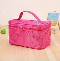 Рожева сумочка з написами - висота 11см, ширина 12,5 см, довжина 20см, нейлон, водонепронецаемая
