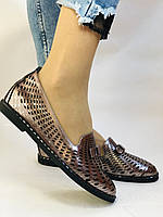 Стильні! Жіночі туфлі-балетки з натуральної шкіри 35 36 37 40, фото 4