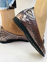 Стильні! Жіночі туфлі-балетки з натуральної шкіри 35 36 37 40, фото 9