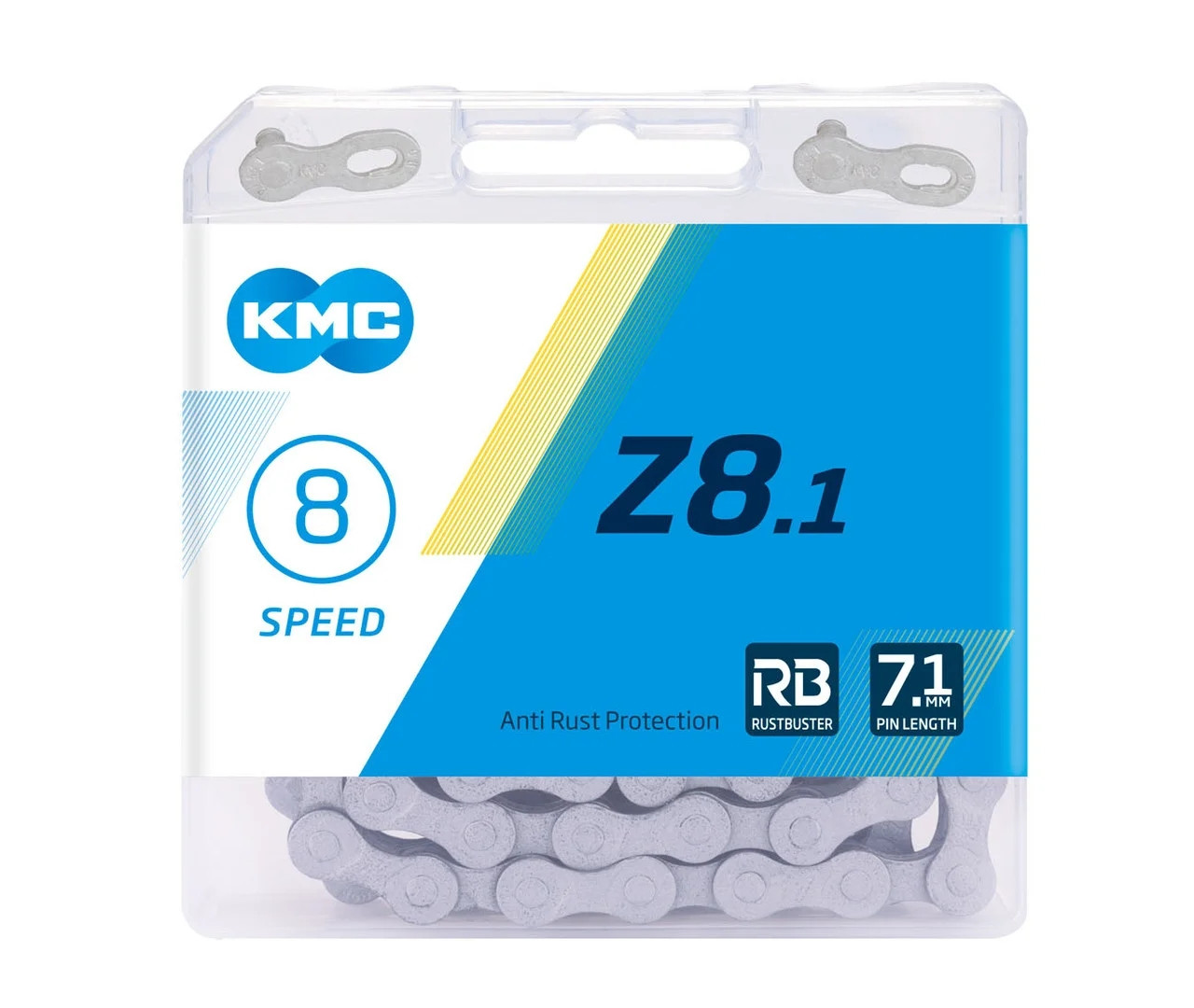 Ланцюг KMC Z8.1RB, 8 spd., 116 ланок, Rust Buster (Z8.1RB)