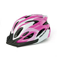 Шлем велосипедный Avanti AVH-001 черный /белый/розовый (AVH-001-pink) - 54 - 58 см