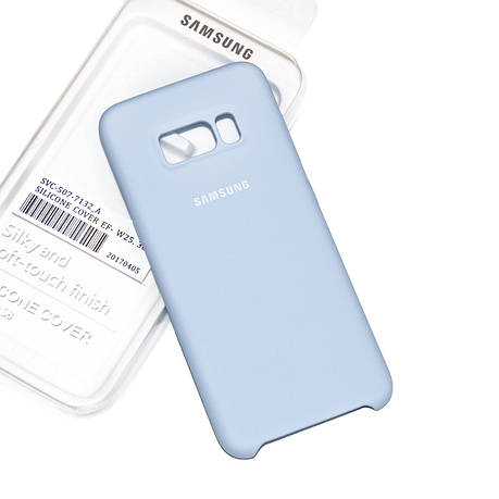 Silicone Case Premium на Samsung S8 Light Blue, фото 1