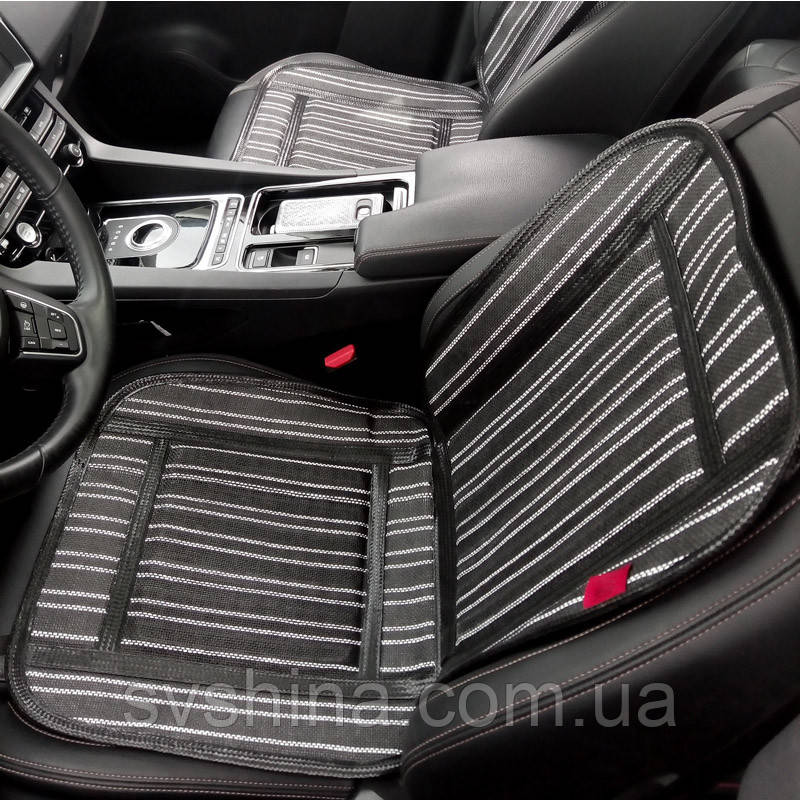 Преміум накидка охолоджуюча "CoolComfort PRO" Heyner, чорно-біла, 95х45см, 711100