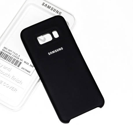 Silicone Case Premium на Samsung S8 Plus Black, фото 1