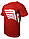 Футболка мужская спортивная VNK Red XL красный 100% хлопок, фото 4