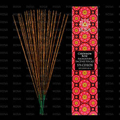 Аромапалиці Кардамон і Троянда (Cardamom Rose Incense Sticks, Spa Ceylon), 30 штук