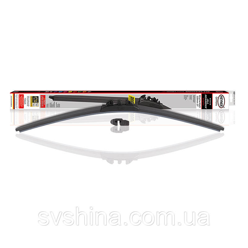 Щітка склоочисника (двірник) Heyner All Season 530 mm, безкаркасна, з запасною гумкою, 091000