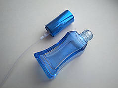 30 мл флакон Белліні скляний синього кольору з розпилювачем!