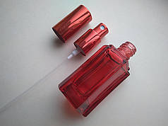 Від 100шт. 30 мл Мікеланджело червоний флакончик, флакон, пляшка, скляний в комплекті з розпилювачем,спреєм 18/415