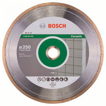 Алмазний диск Bosch Standard for Ceramic D250 d30/25,4 (2608602539)