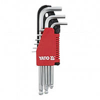 Ключи Шестигранные(2-12 мм)Имбусовые Набор(Комплект)9 шт YATO YT-0507