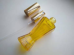 Від 100шт. 35 мл Вінсент жовтий флакончик, флакон, пляшка, скляний в комплекті з розпилювачем,спреєм 18/415