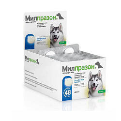 Засіби від глистів для собак понад 5 кг Мілпразон,  ціна за 1 табл