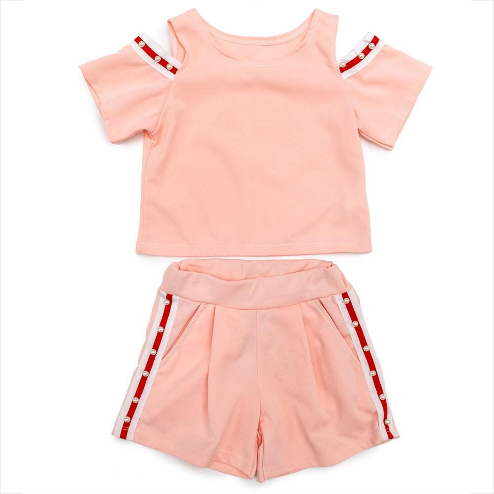 Комплект(футболка, шорти) для дівчаток Fashion 116 рожевий 2183-2186