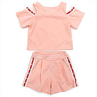 Комплект(футболка, шорты) для девочек Fashion 146 розовый 2183-2186