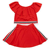 Комплект(юбка, блузка) для девочек Asia 140 красный 411-410