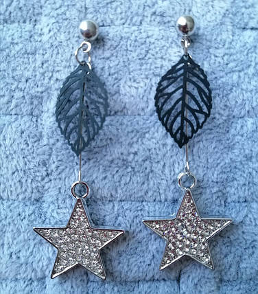 Сережки довгі 6,5 см, фото 1