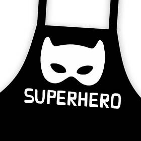 Фартух підлітковий з написом Superhero (супергерой) оригінальний подарунок прикольний