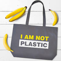 Эко сумка Market MAXI I am not plastic подарок