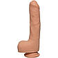 Фалоїмітатор із кібершкіри Doc Johnson The D — Uncut D — 9 Inch With Balls ULTRASKYN, 22х4,4 см., фото 2