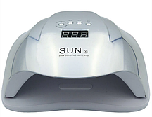 Лампа для нігтів і шелака SUN Х UV+LED 54 Вт, Дзеркально срібна